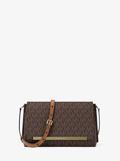 Michael Kors Evelyn Medium Signature Logo Crossbody Bag In Multi