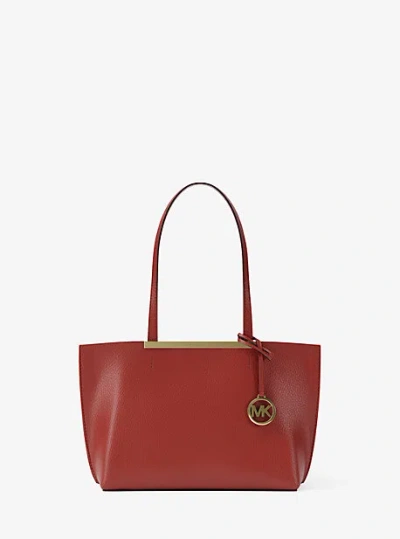 Michael Kors Evelyn Small Tote Bag In Red