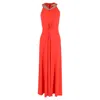 Michael Kors Evening Maxi Dress In Red Viscose In Red