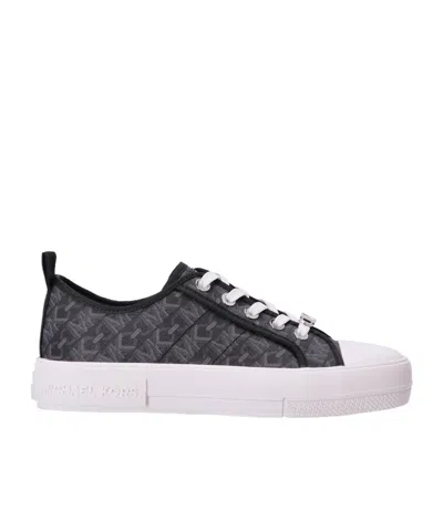 Michael Kors Evy Canvas Sneakers In White