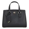 Michael Kors Extra-small Chantal Leather Messenger Bag In Black