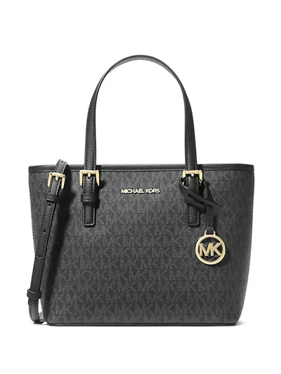 Michael Kors Extra Small Jet Set Travel Tote Bag In Black