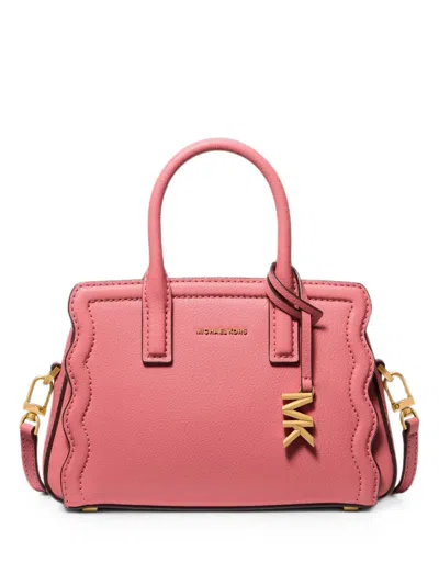 Michael Kors Extra Small Laila Scalloped-edge Tote Bag In Pink
