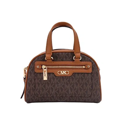 Michael Kors Extra-small Williamsburg Logo-print Crossbody Bag In Brown