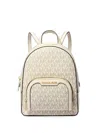 Michael Kors Extra-small Jaycee Monogram Backpack In Neutral