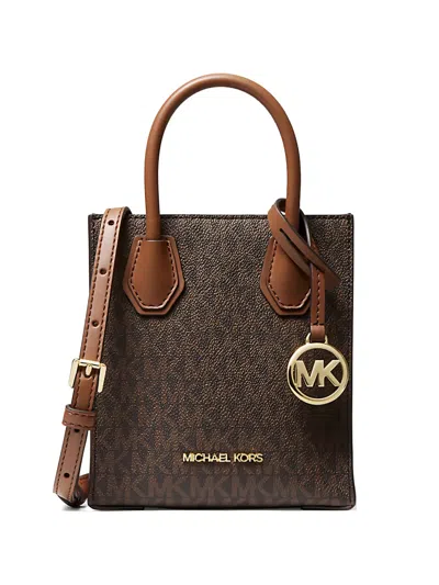 Michael Kors Extra-small Mercer Tote Bag In Brown