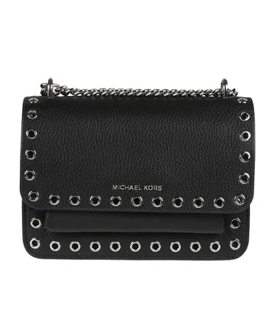 Michael Kors Eye-trimmed Shoulder Bag In Black