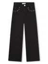 Michael Kors Eyelet-detail Cotton Jeans In Black