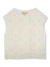 Michael Kors Eyelet-detail Cotton T-shirt In White