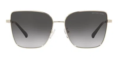 Michael Kors Eyewear Butterfly Frame Sunglasses In Metallic