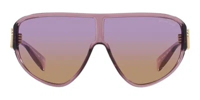 Michael Kors Eyewear Empire Shield Frame Sunglasses In Pink
