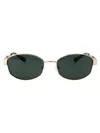 Michael Kors Womens Gold Mk1161 Monte Carlo Oval-frame Metal Sunglasses In Light Gold