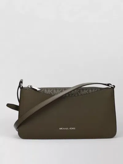 Michael Kors Fabric Clutch Bag In Brown