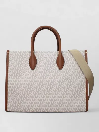 Michael Kors Fabric Tote Bag In Brown