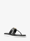 Michael Kors Farrah Leather Sandal In Black