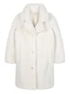 Michael Kors Faux-fur Coat In White