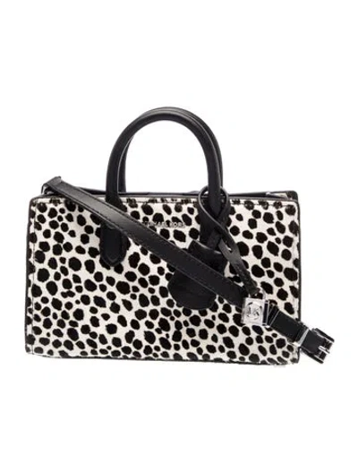 Pre-owned Michael Kors Faux Fur Tote W/ Tags In Neutral