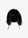 Michael Kors Faux Fur Trapper Hat In Black