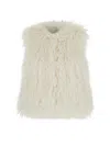 Michael Kors Faux Fur Vest In Neutral