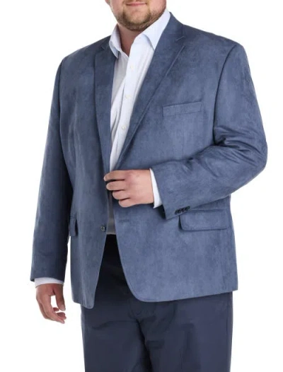 Michael Kors Faux-suede Sport Coat In Blue