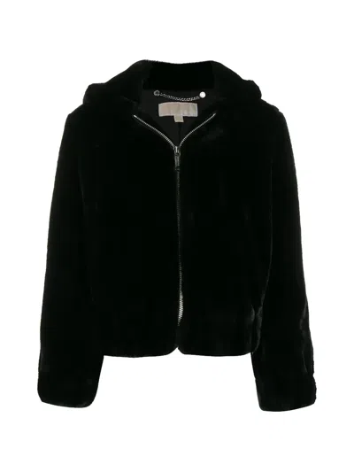 Michael Kors Faux-fur Hooded Jacket In Animal Print