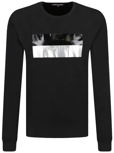 Michael Kors Men Black Cotton Sweatshirt