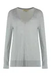 Michael Kors Fine-knit Sweater In Gray
