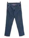 Michael Kors Finn Crease Jeans In Blue