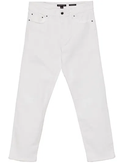 Michael Kors Finn Straight Jeans In White