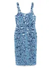 Michael Kors Cornflower Blue Midi Dress