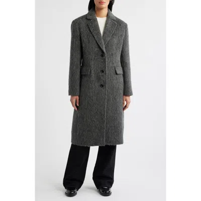 Michael Kors Fitted Longline Coat In Black