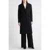 Michael Kors Fitted Longline Coat In Black