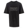 Michael Kors Flagship Logo-print Cotton T-shirt In Black