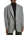 Michael Kors Tailored Single-breasted Blazer In Grey