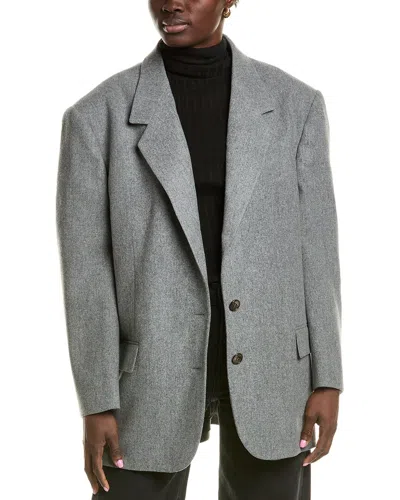 MICHAEL KORS MICHAEL KORS FLANNEL MATTIE WOOL-BLEND BLAZER