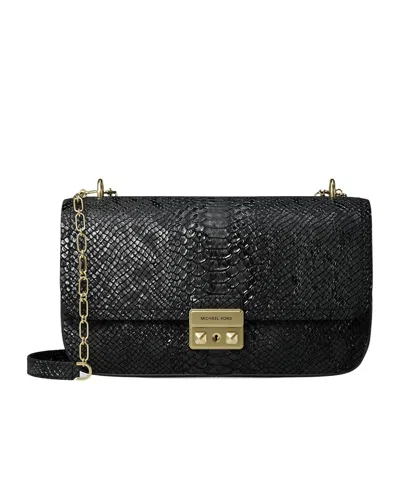 Michael Kors Flap Shoulder Bag In Black