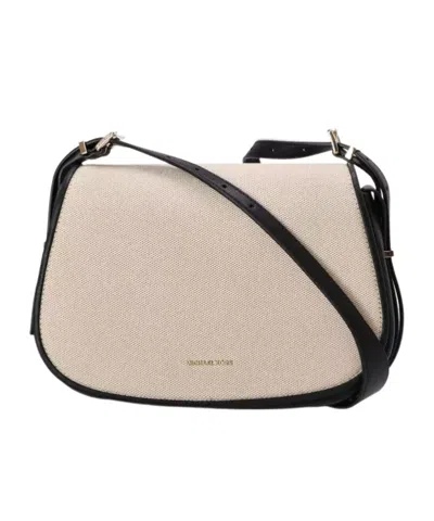 Michael Kors Flap Shoulder Bag In Nude