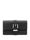 Michael Kors Flap Trifold Wallet In 黑色