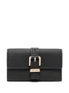 Michael Kors Flap Trifold Wallet In Black