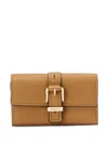 Michael Kors Flap Trifold Wallet In Brown