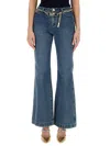 Michael Kors Flare Chain Belt Jeans