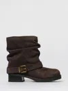 Michael Kors Flat Ankle Boot  Woman Color Cocoa In Multi