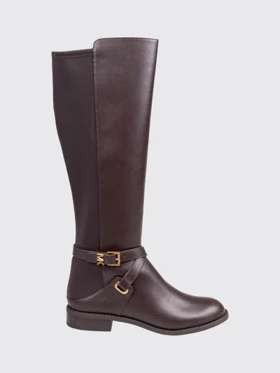 Michael Kors Flat Ankle Boot Woman Colour Brown In Black