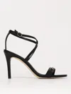 Michael Kors Lena Sandal In Black Leather In Schwarz