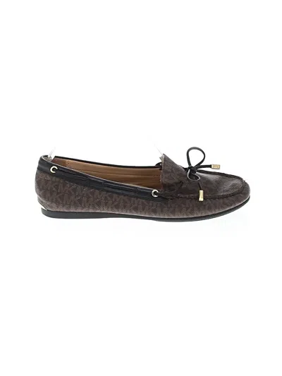 Pre-owned Michael Kors Flats In Brown