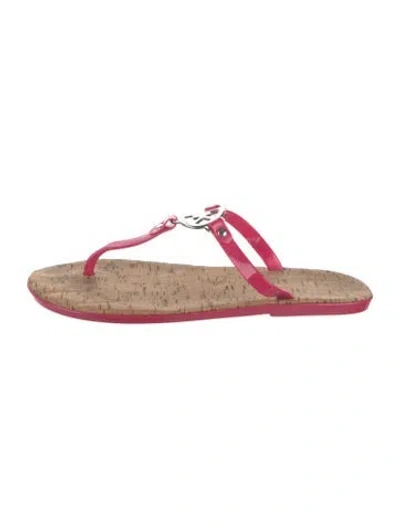 Pre-owned Michael Kors Flip Flops In Orange