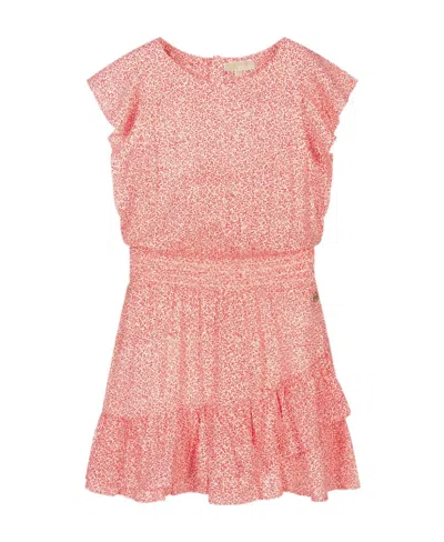 Michael Kors Floral Dress In Pink