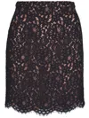 Michael Kors Minirock Mit Floraler Spitze In Schwarz