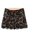 Michael Kors Floral Lace Skirt In Black