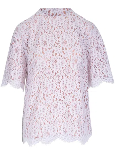 Michael Kors Spitzenoberteil Mit Blumenmuster In Weiss